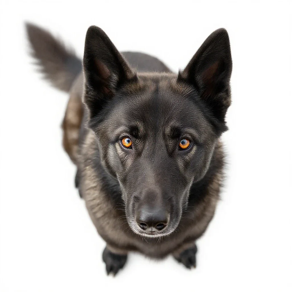 Keeshond isolated on a white background