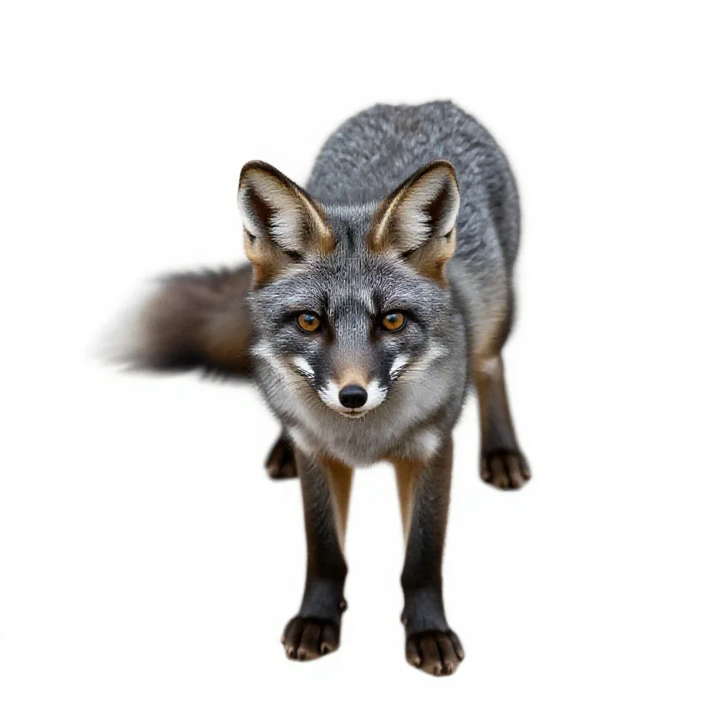 Kit fox isolated on a white background