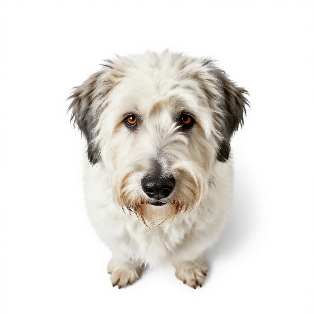 Komondor isolated on a white background