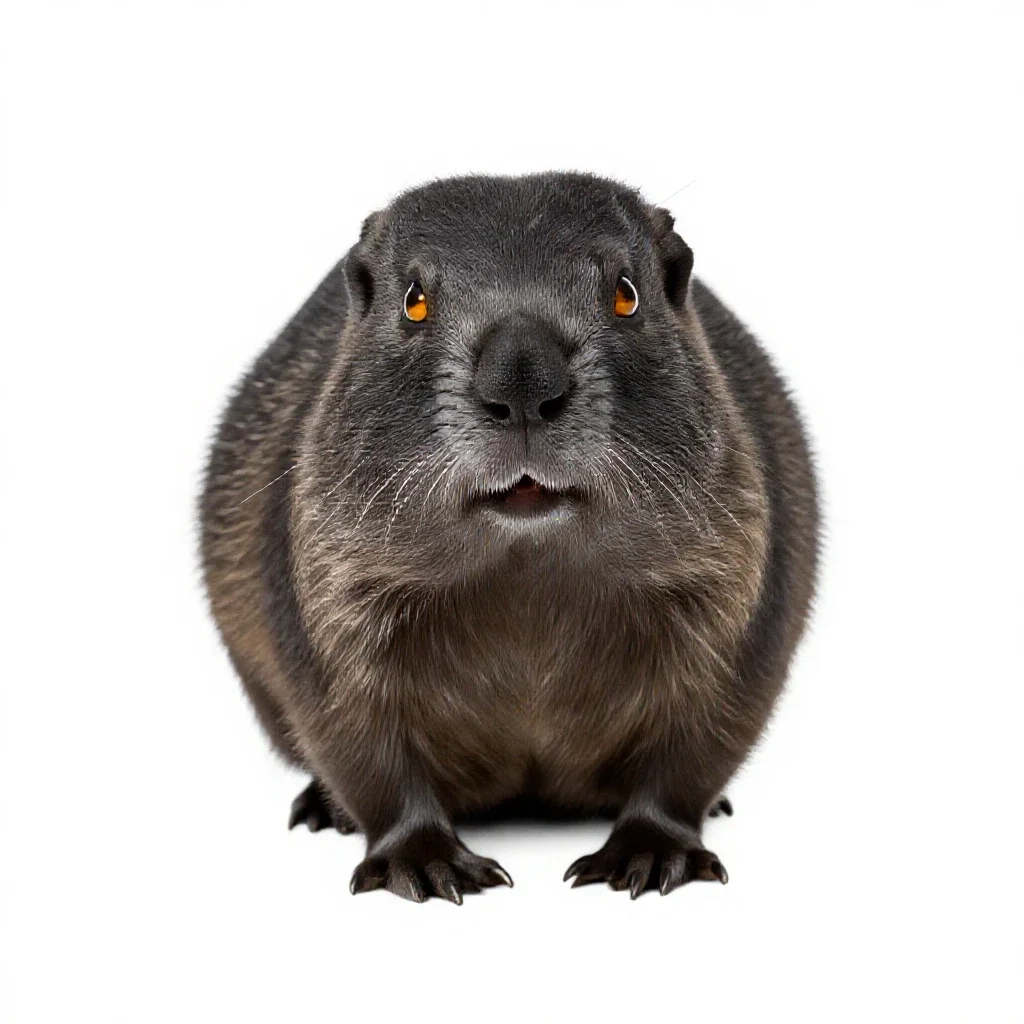 Lemming isolated on a white background