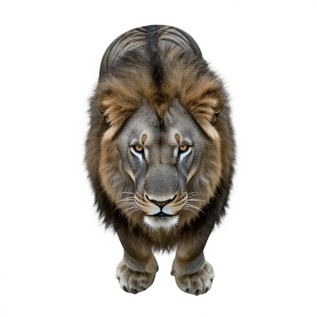 Liger isolated on a white background