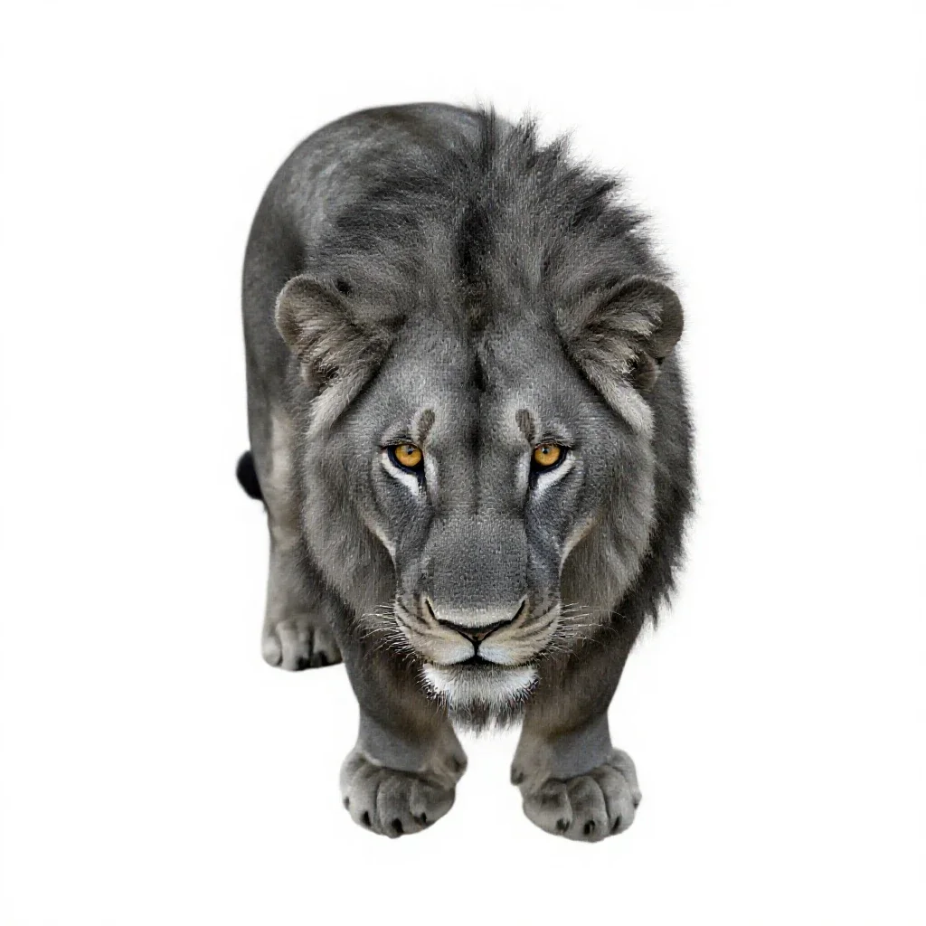Lionet isolated on a white background