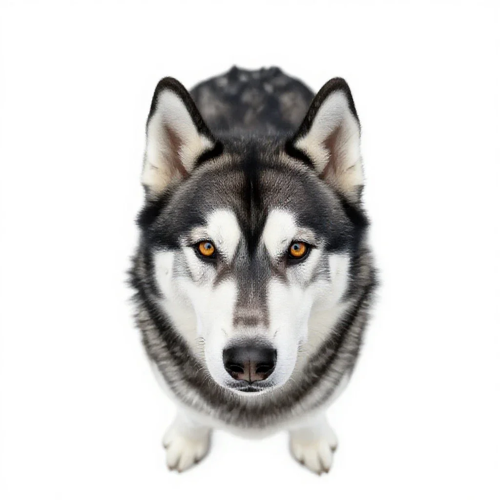 Malamute isolated on a white background