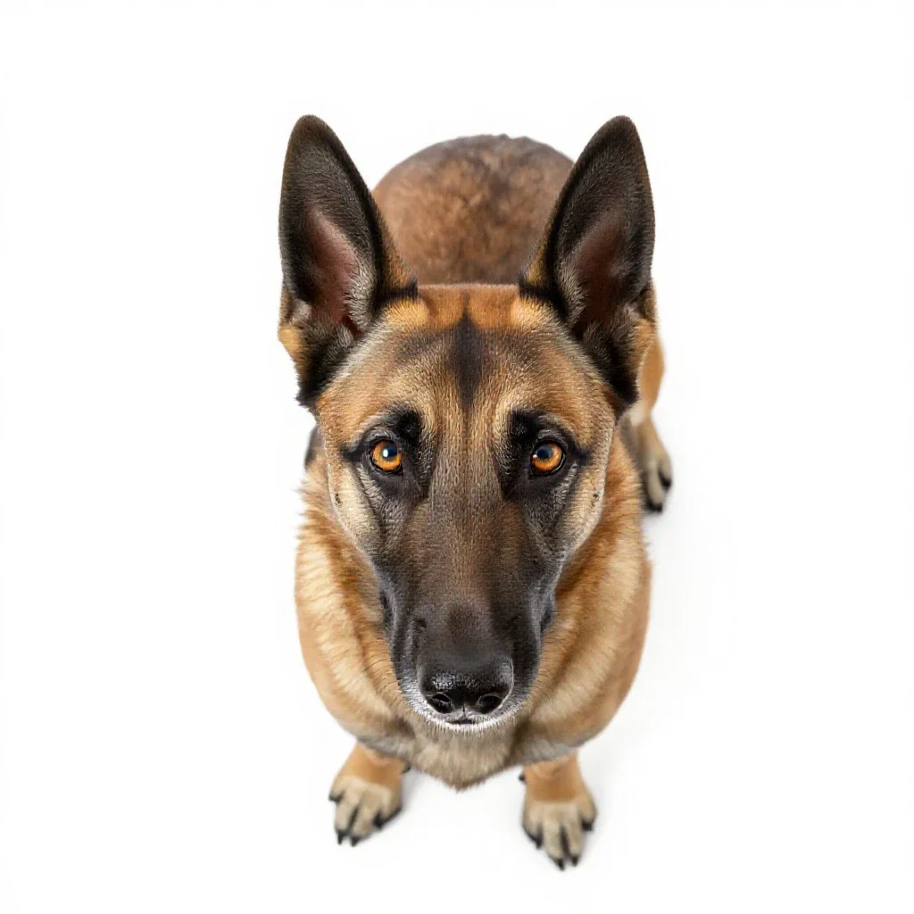 Malinois isolated on a white background