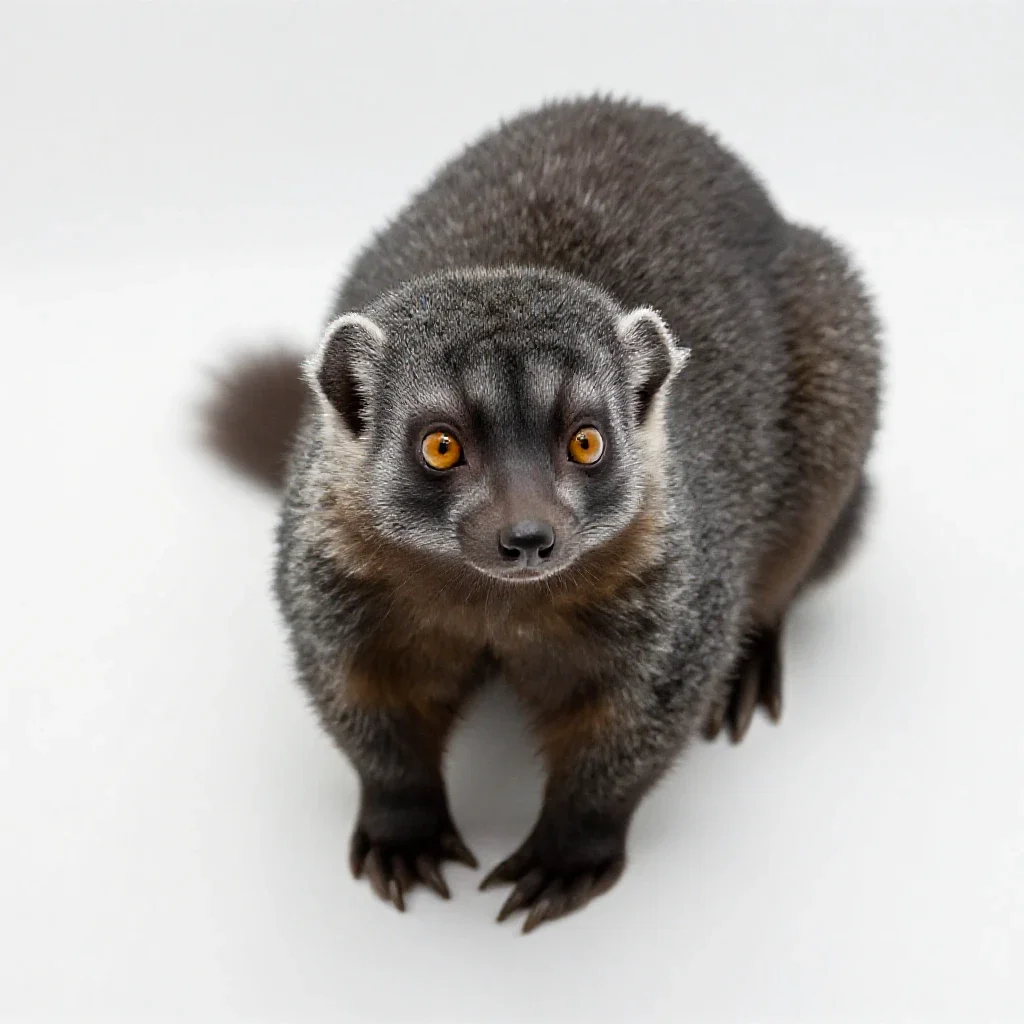 Meerkat isolated on a white background