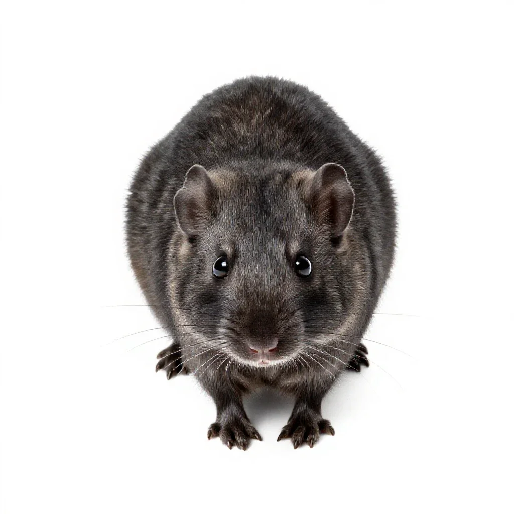 Packrat isolated on a white background