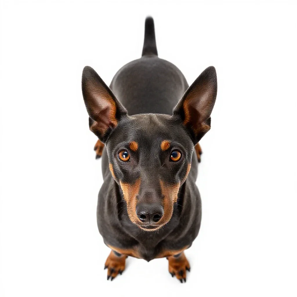 Pinscher isolated on a white background