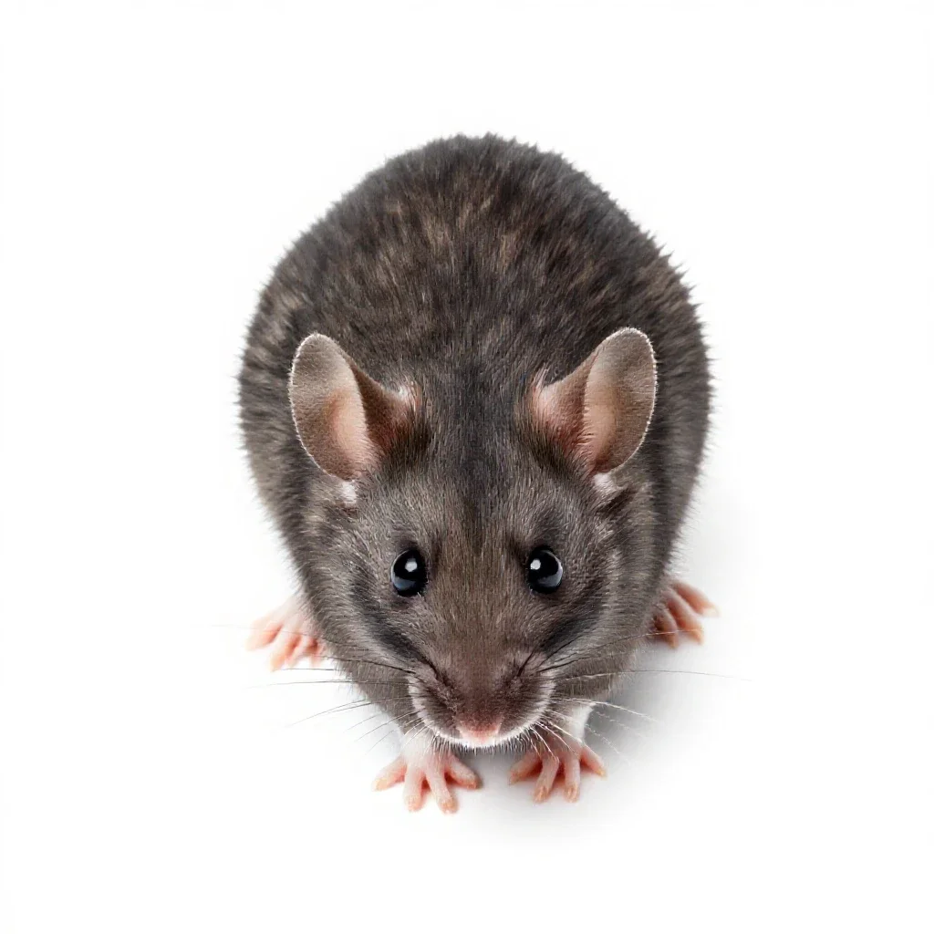 Pocket mouse isolated on a white background