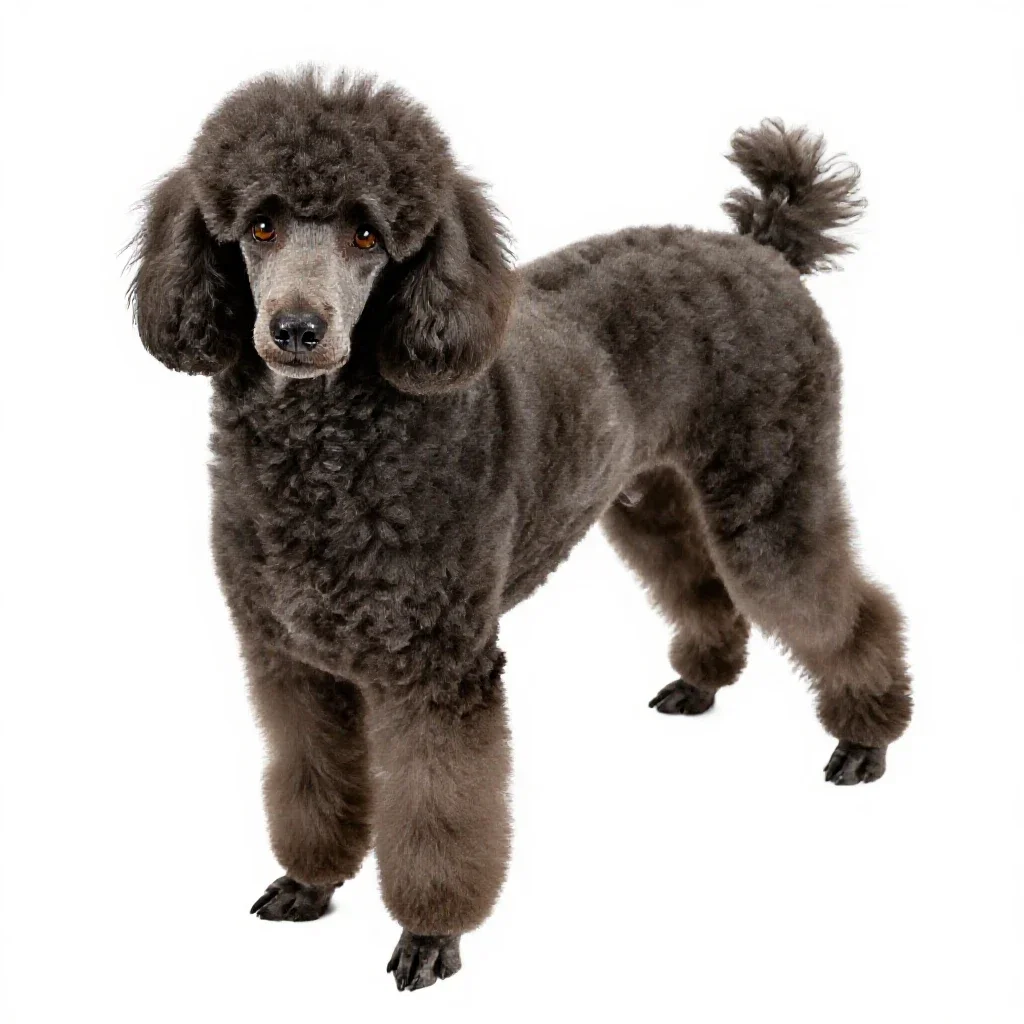 Poodle isolated on a white background