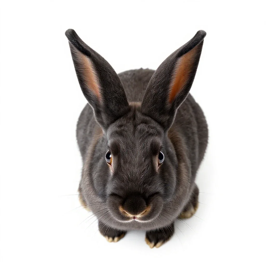 Rabbit ears isolated on a white background