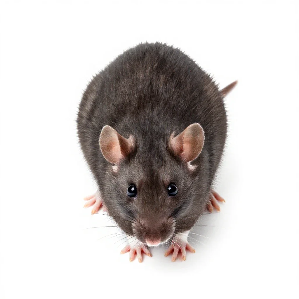 Rat isolated on a white background