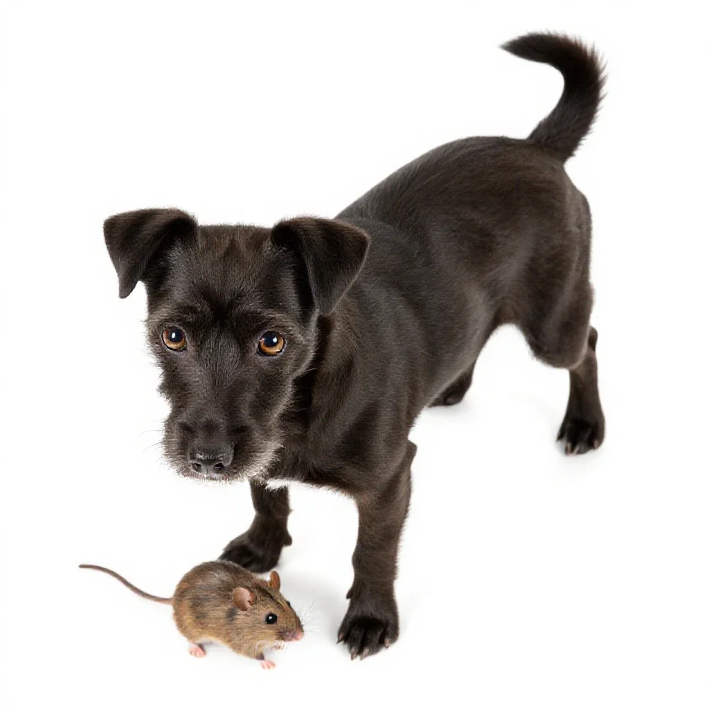 Rat terrier isolated on a white background