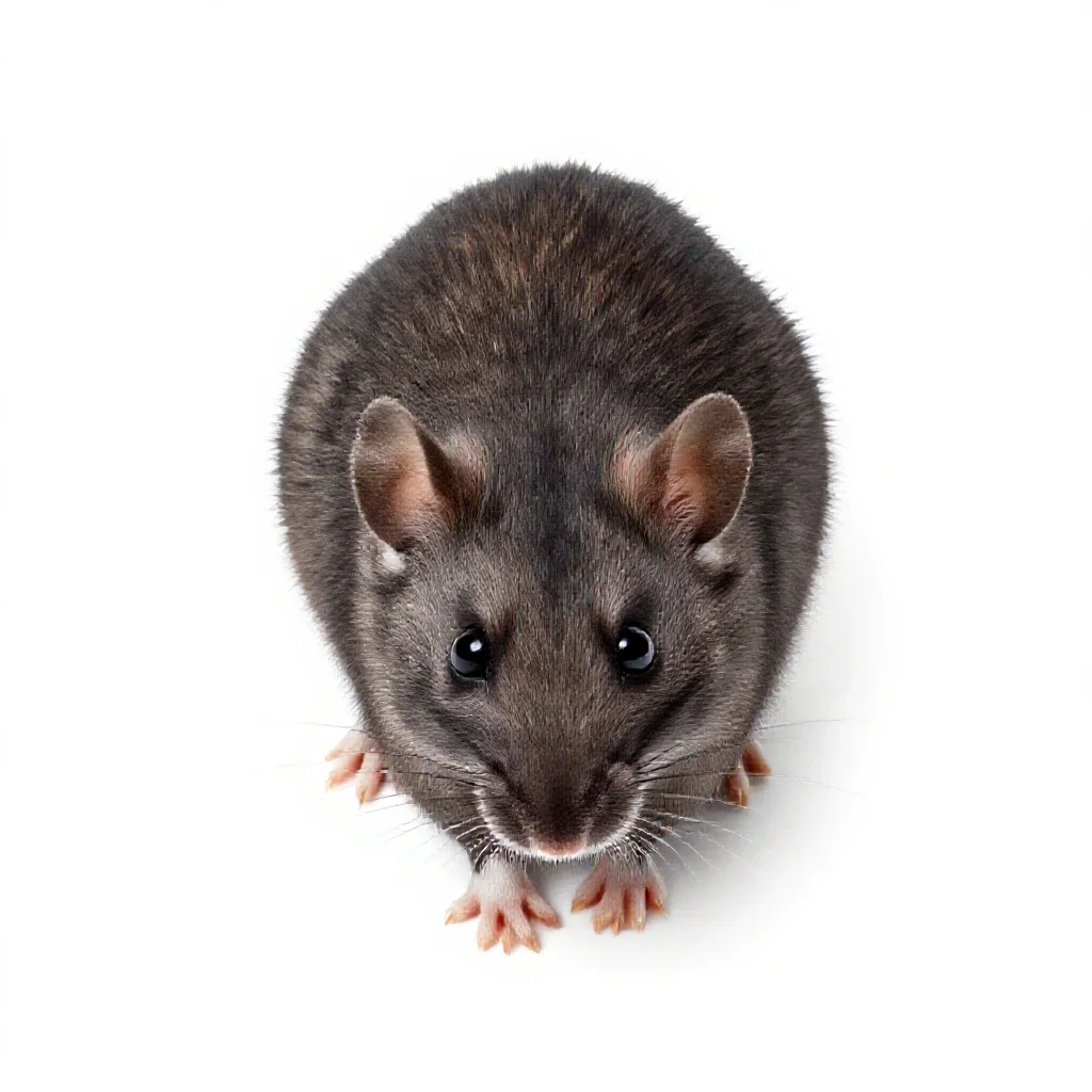 Rodent isolated on a white background