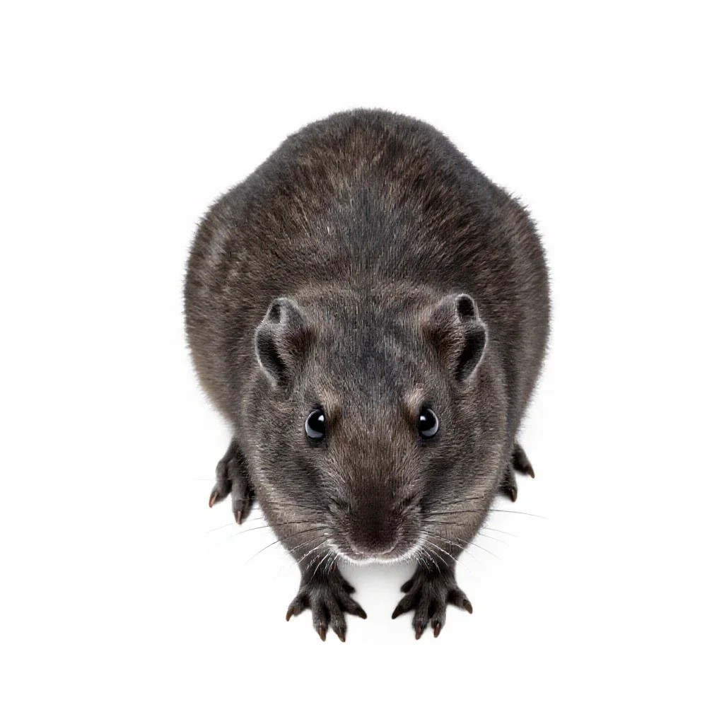 Sand rat isolated on a white background