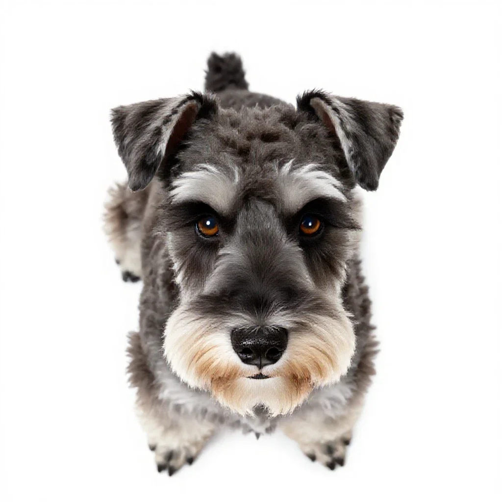 Schnauzer isolated on a white background