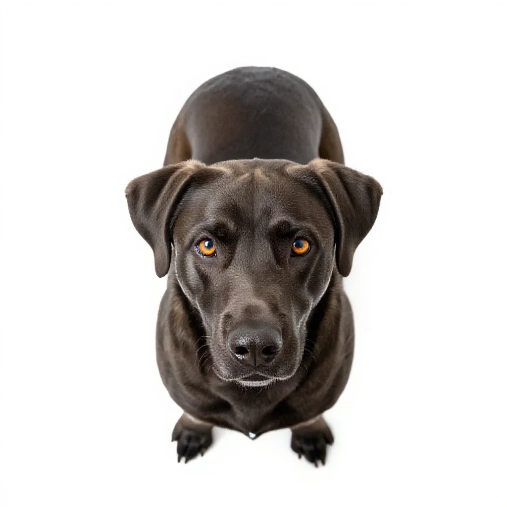 Seizure-alert dog isolated on a white background