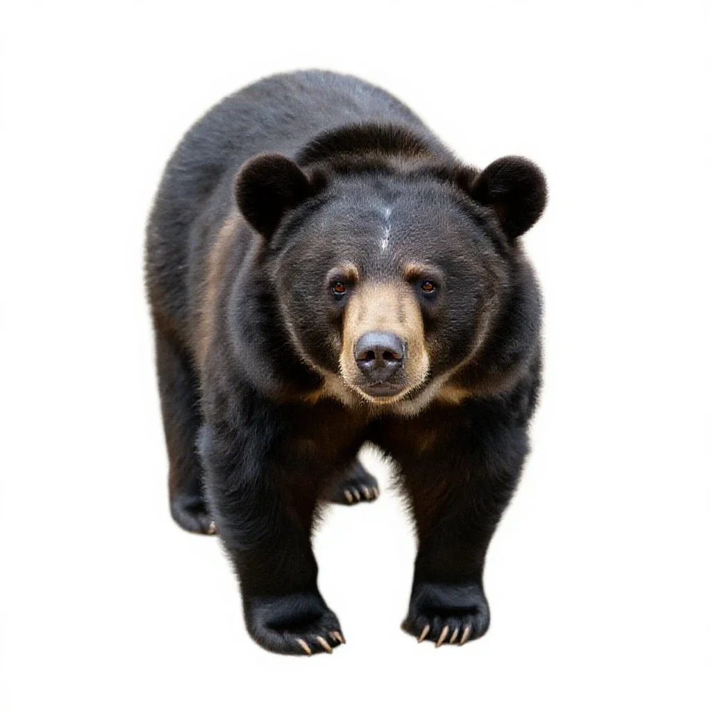 Sloth bear isolated on a white background