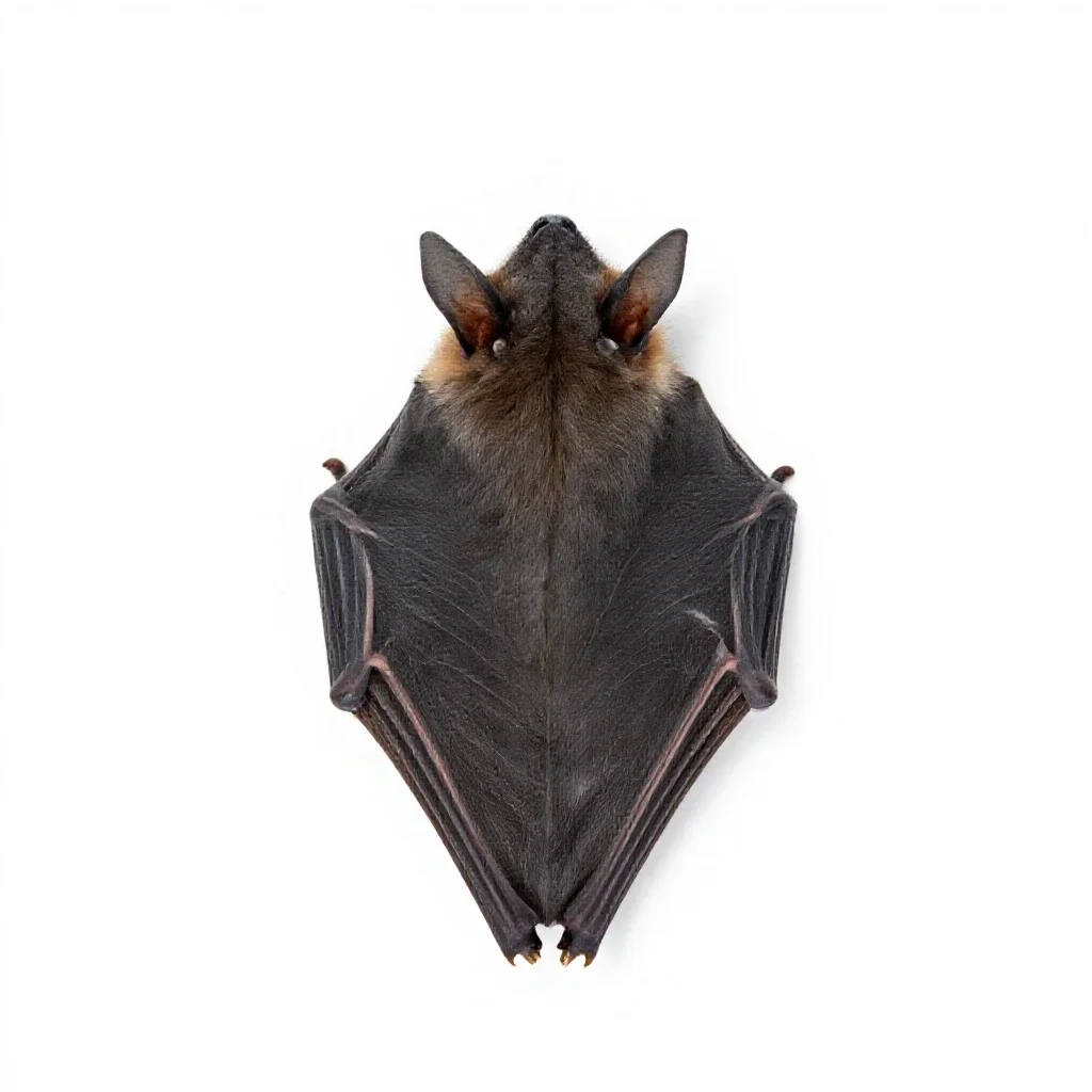 Spearnose bat isolated on a white background