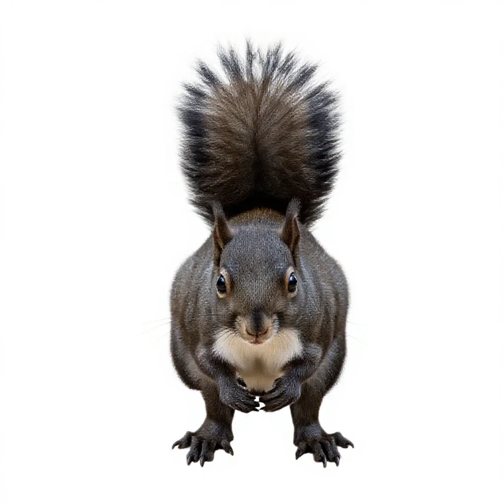 Squirrel isolated on a white background