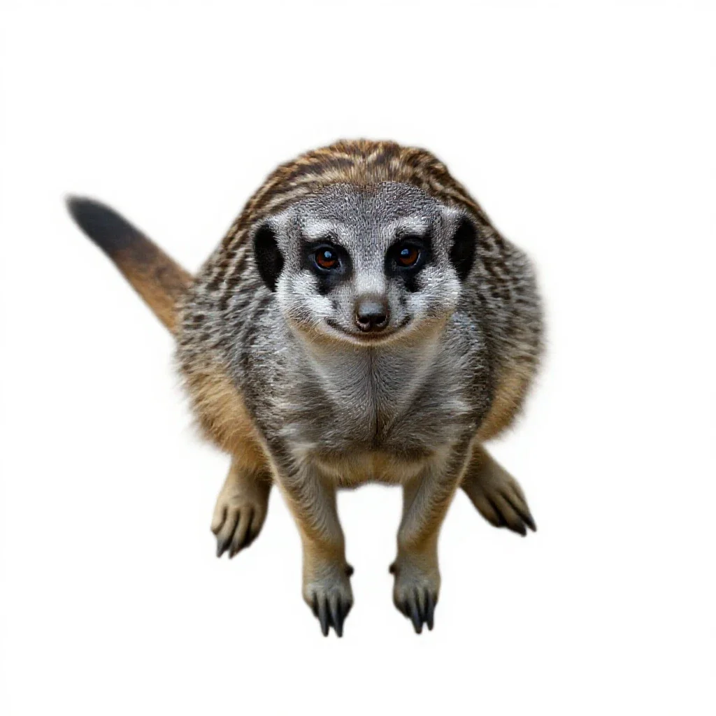 Suricate isolated on a white background