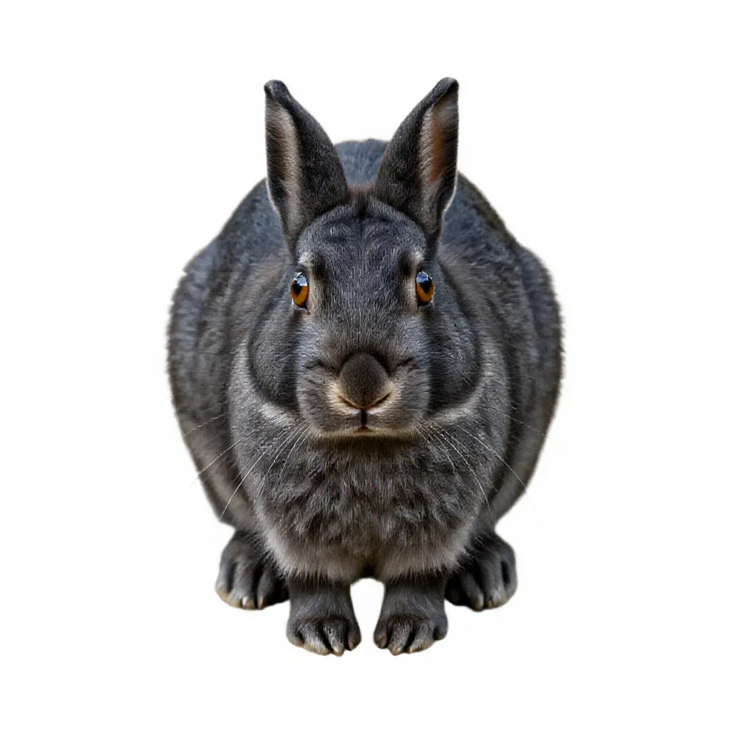 Swamp rabbit isolated on a white background