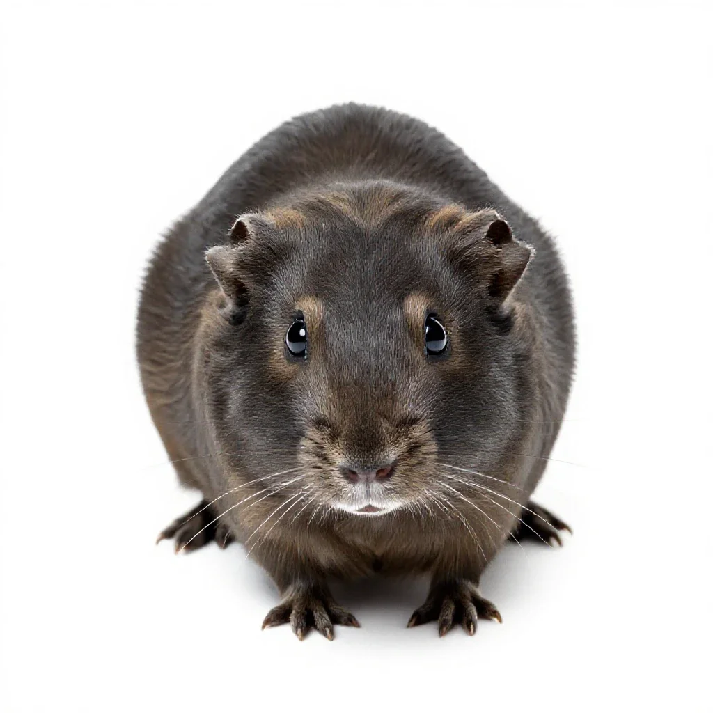 Tamarisk gerbil isolated on a white background