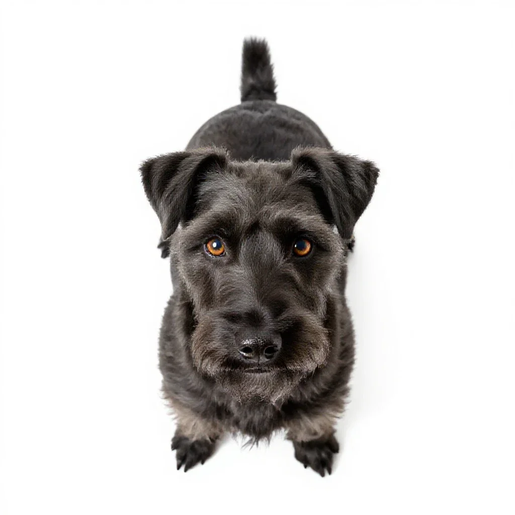 Terrier isolated on a white background