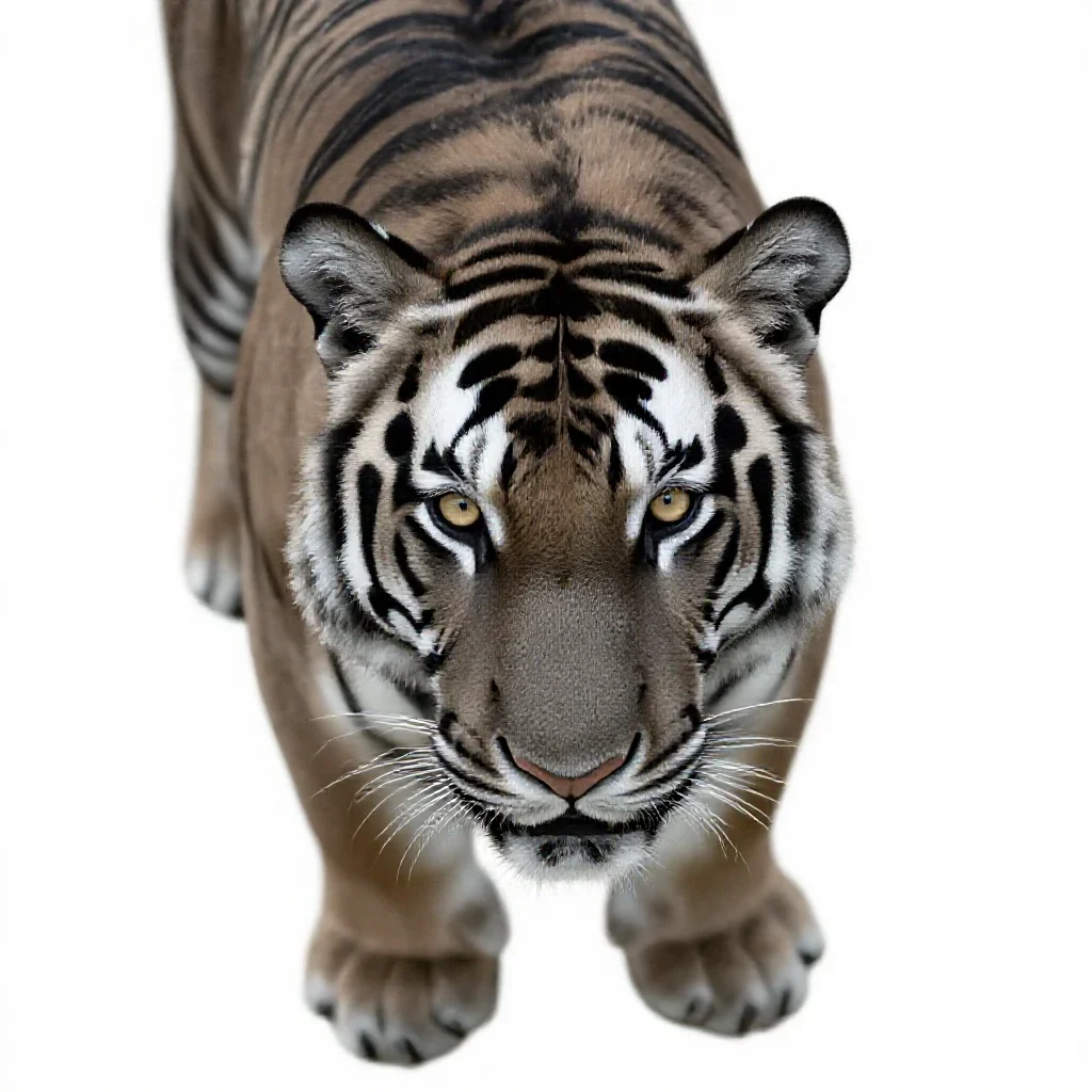 Tiglon isolated on a white background