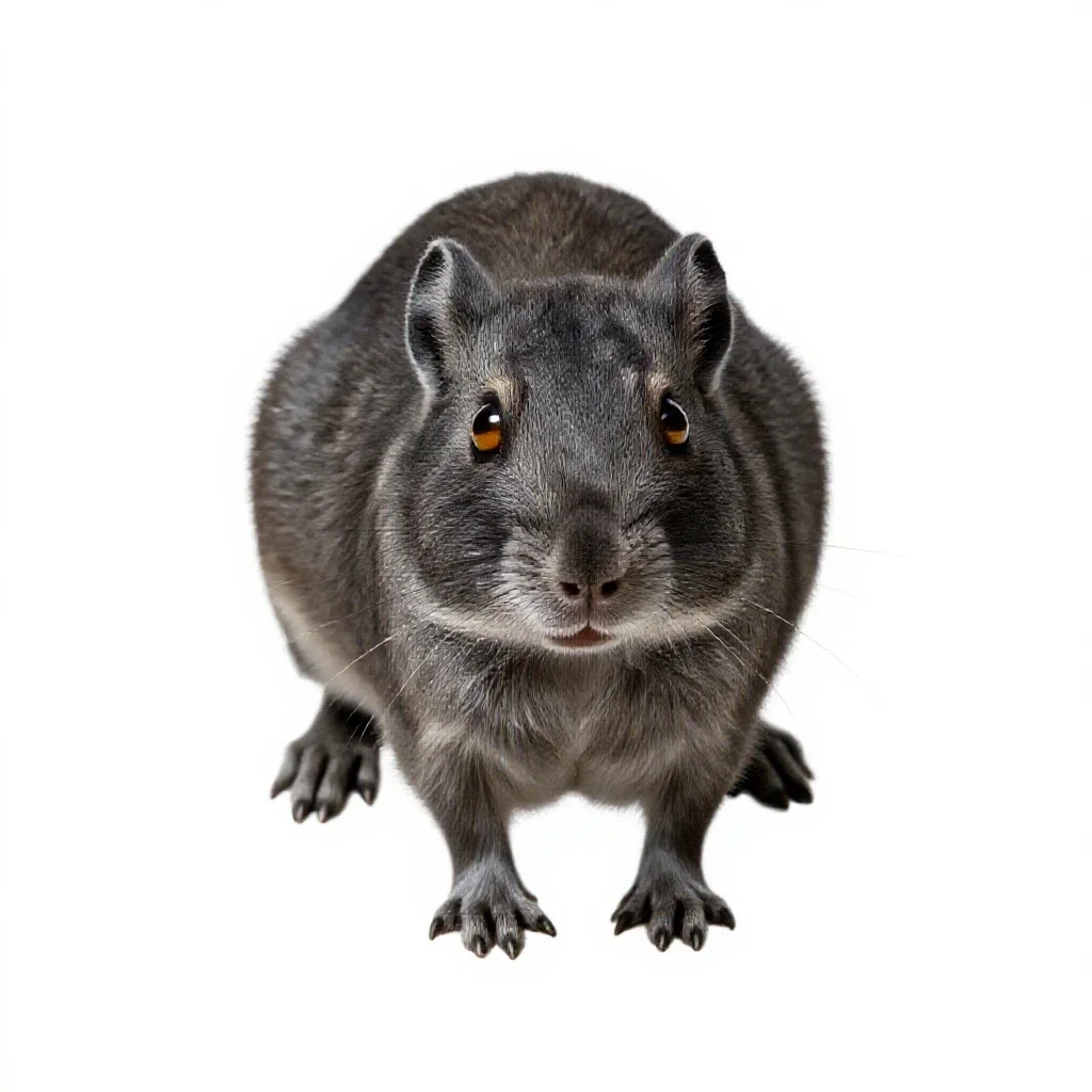 Typical jerboa isolated on a white background