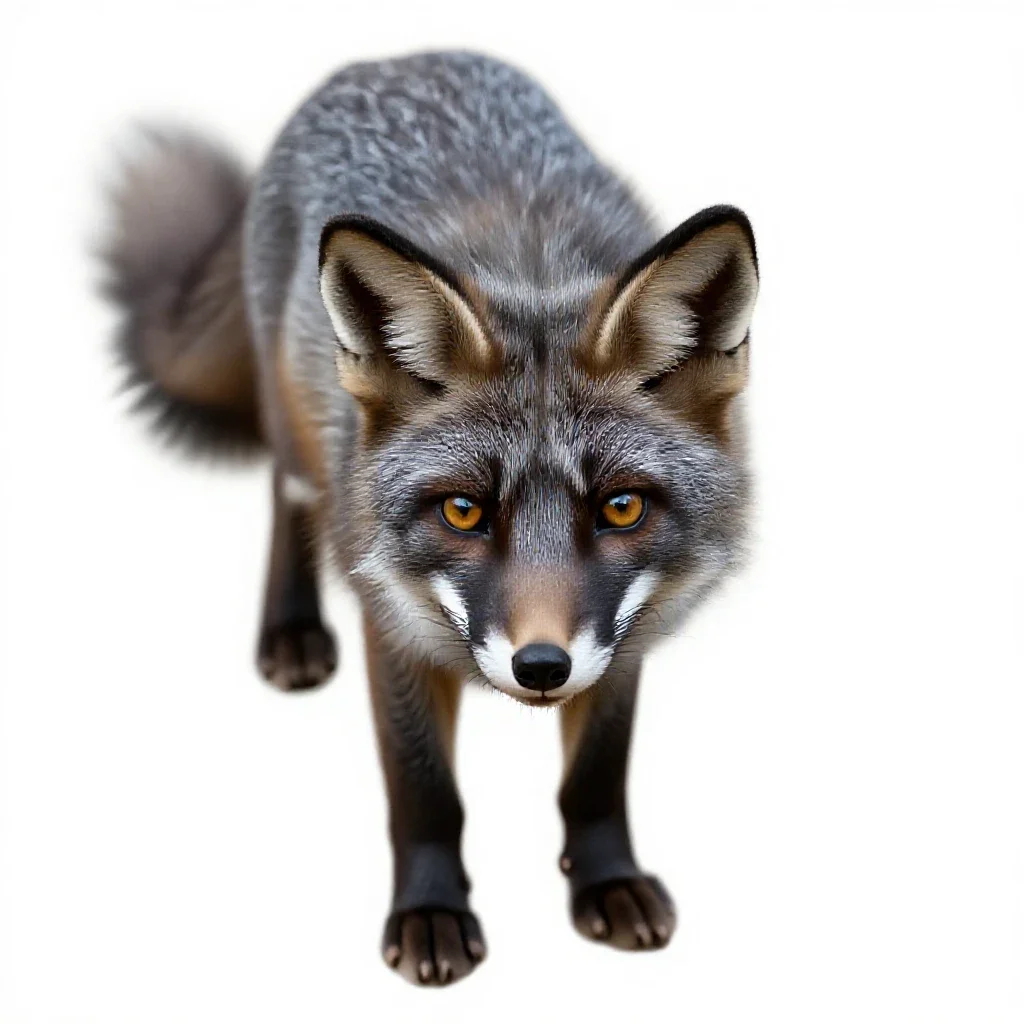 Vixen isolated on a white background
