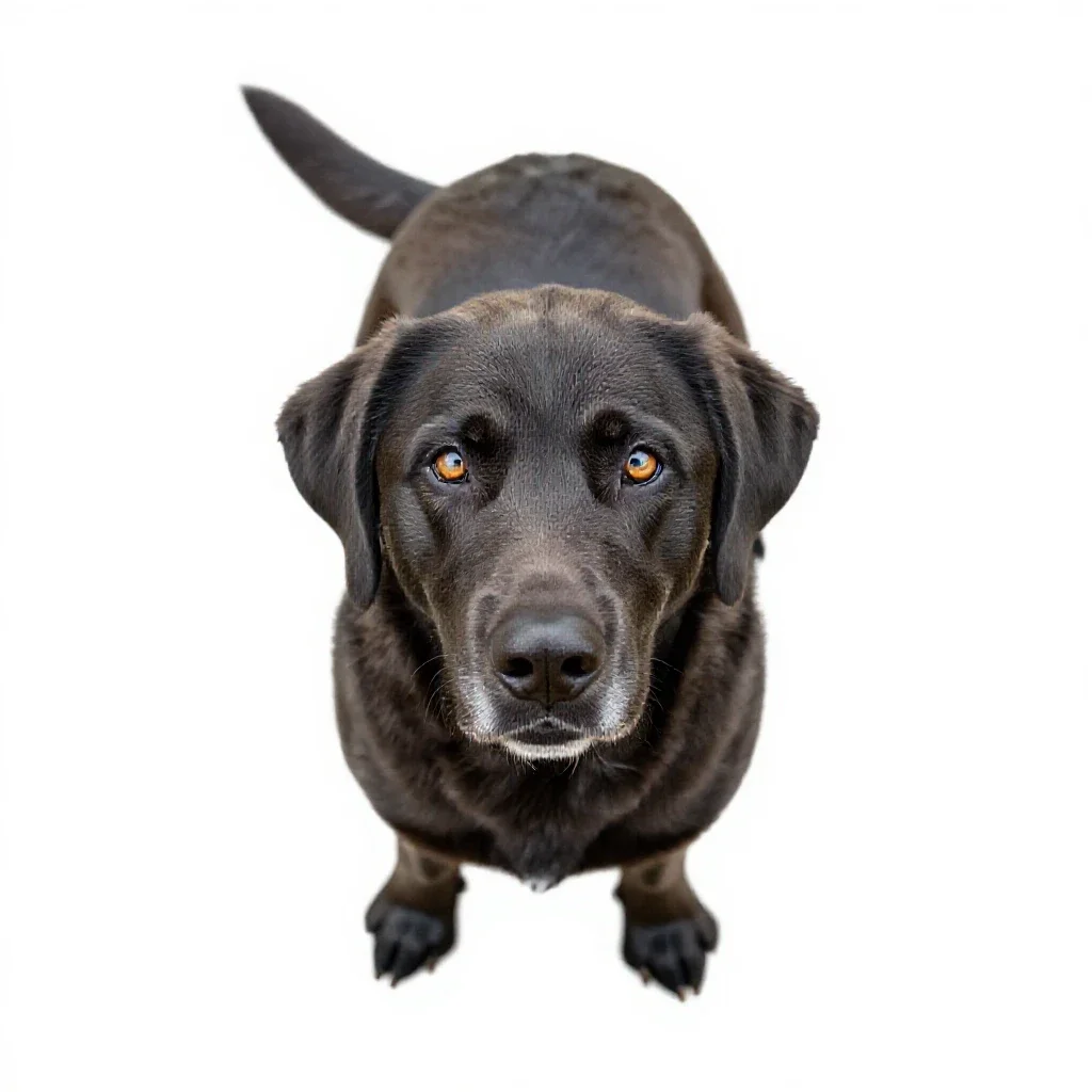 Water dog isolated on a white background