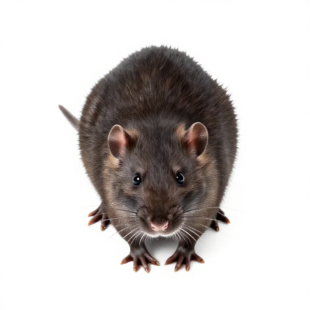Water rat isolated on a white background
