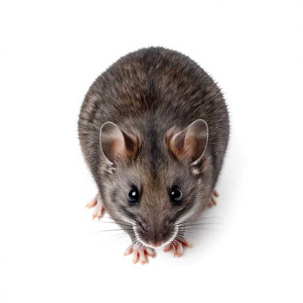 Wood mouse isolated on a white background