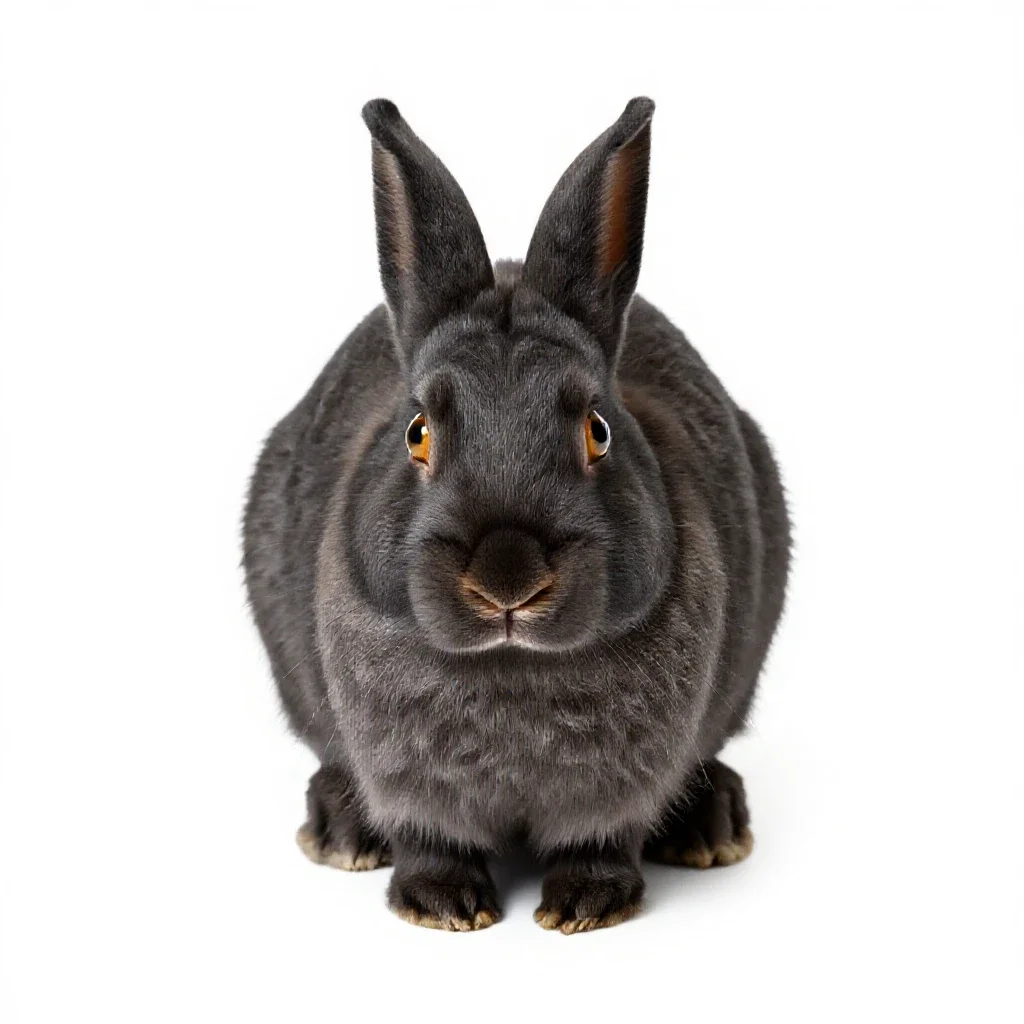 Wood rabbit isolated on a white background