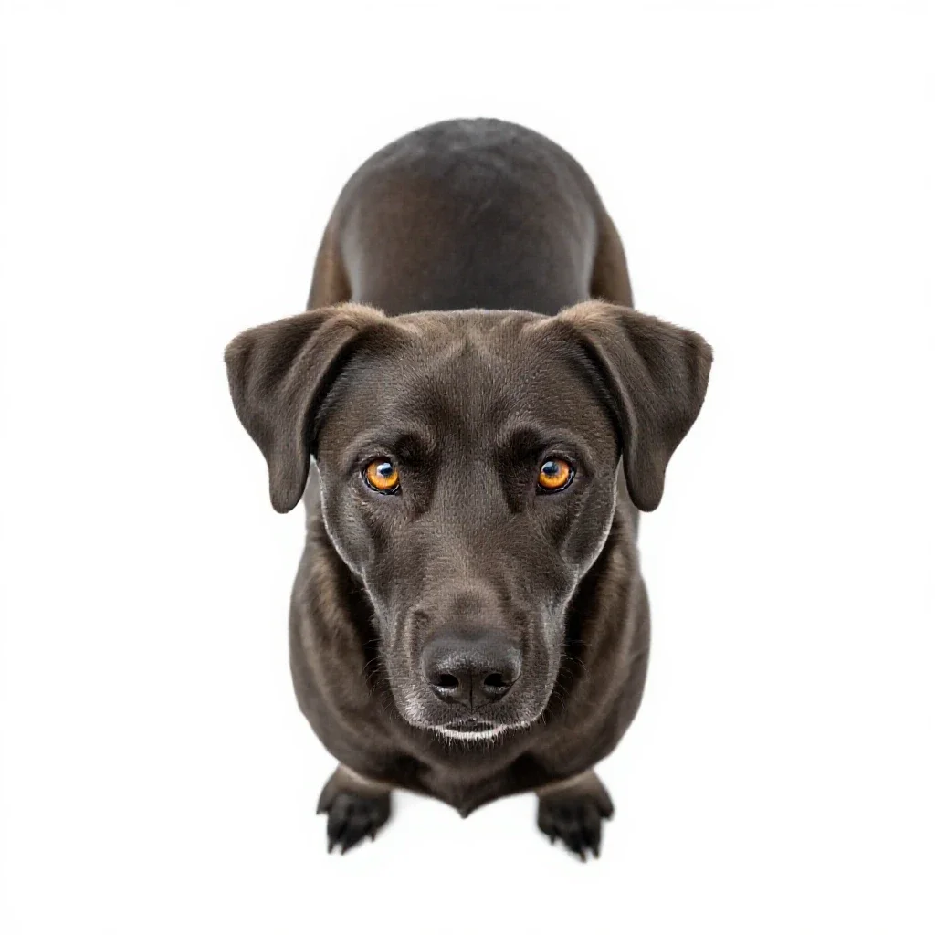Working dog isolated on a white background
