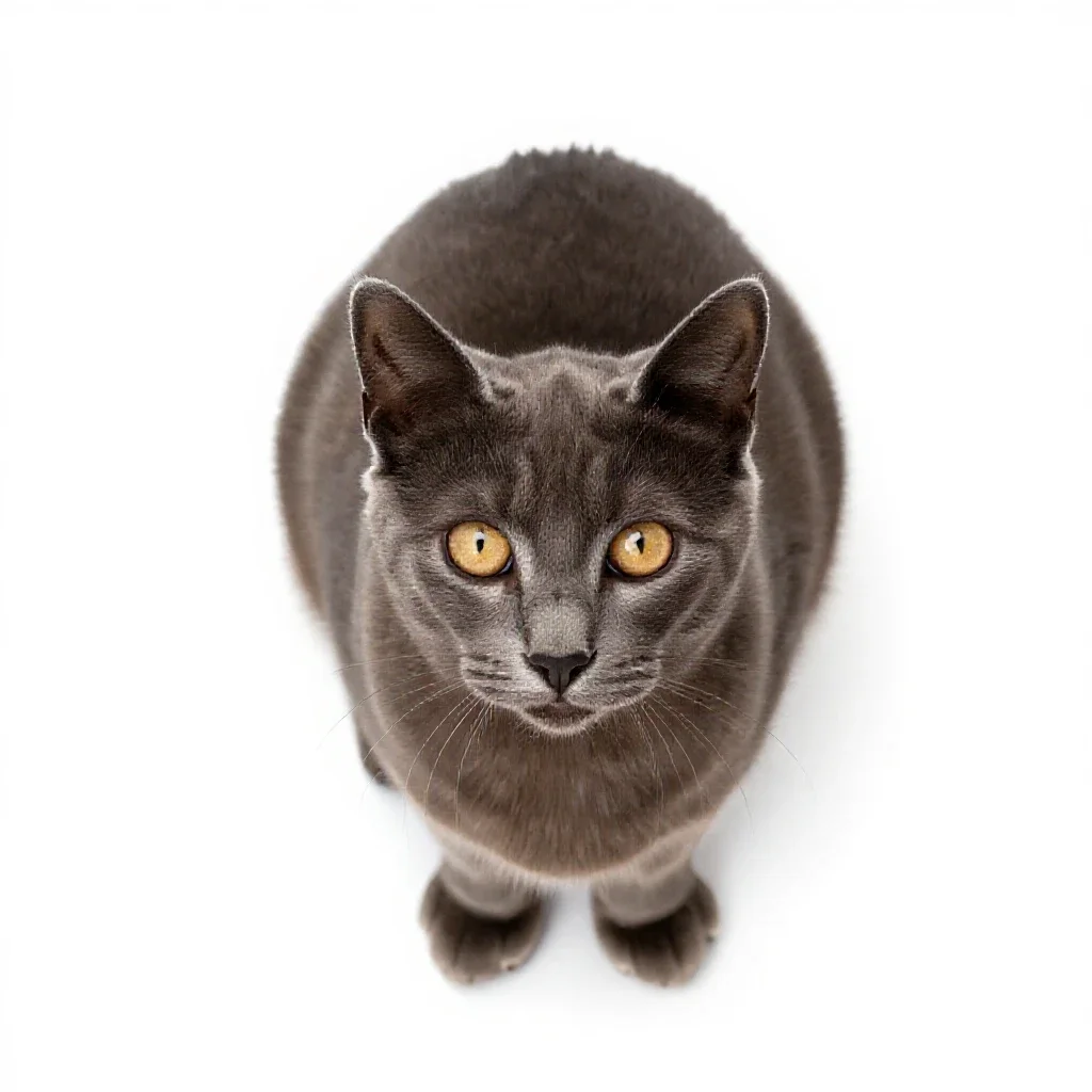 Alley cat isolated on a white background