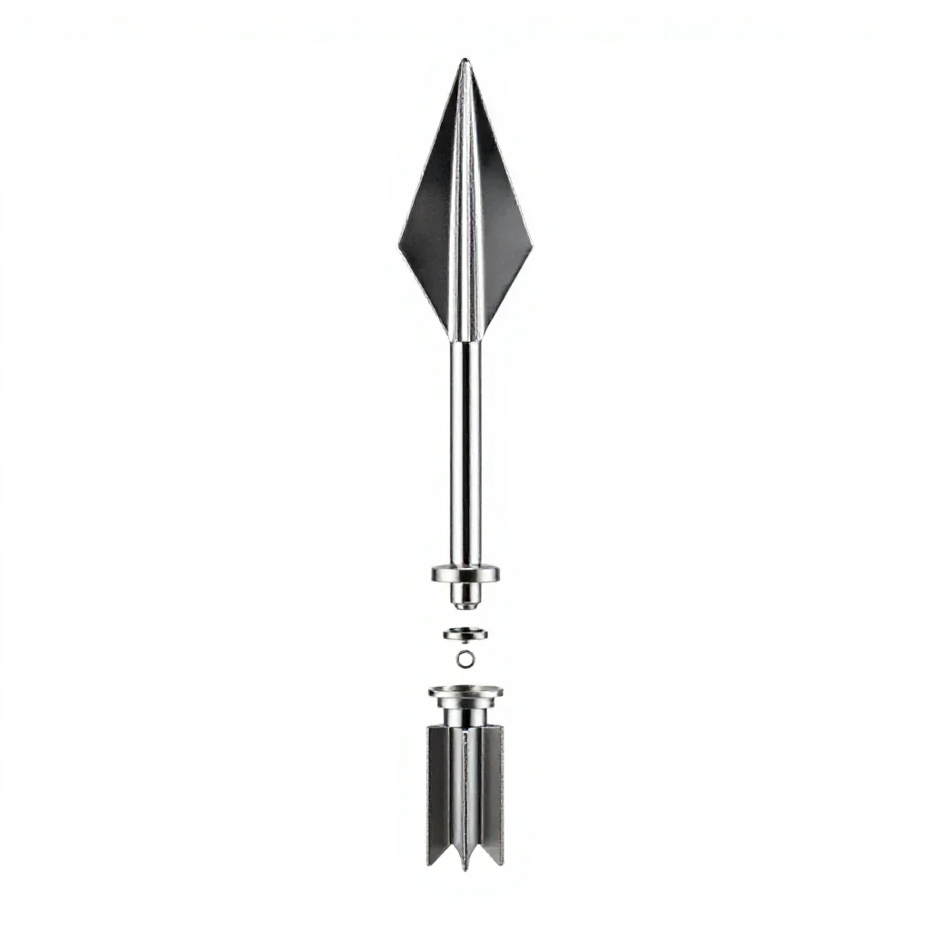 Broad arrow isolated on a white background