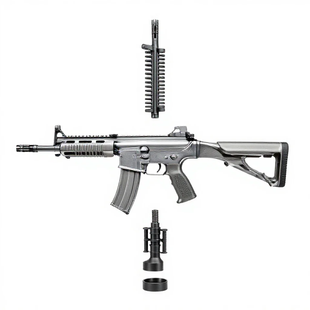 Carbine isolated on a white background