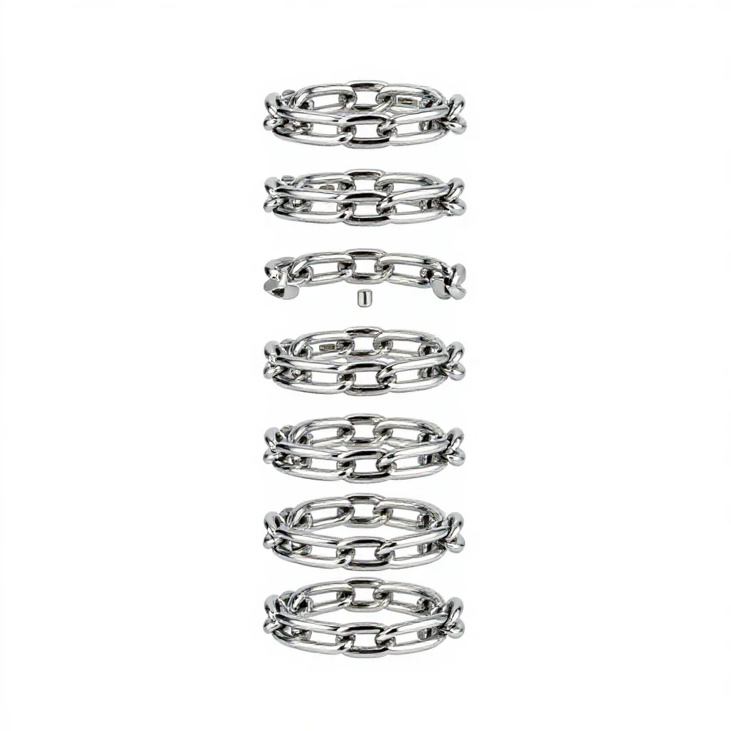 Chain mail isolated on a white background