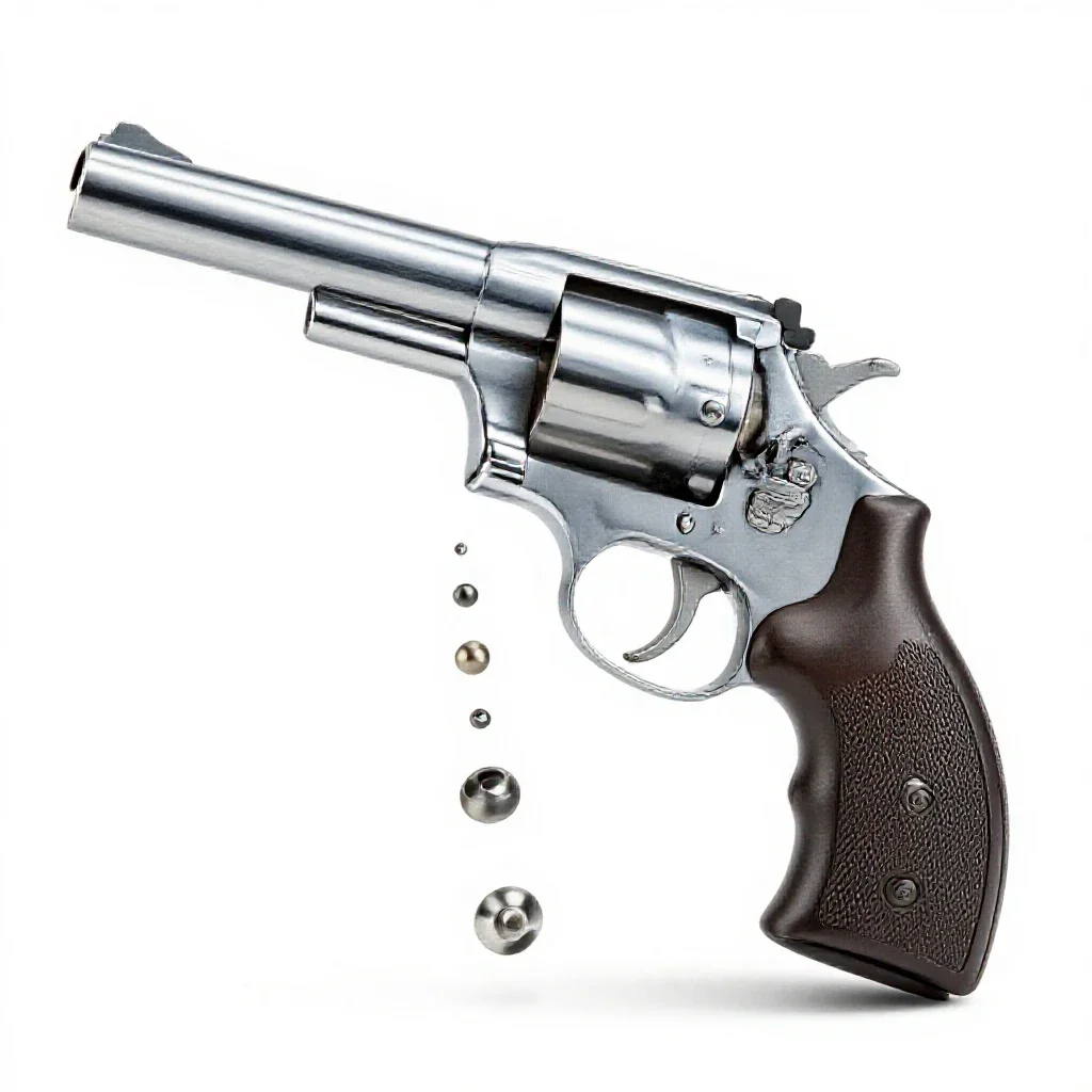 Derringer isolated on a white background