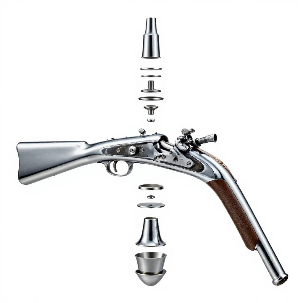 Fusil isolated on a white background
