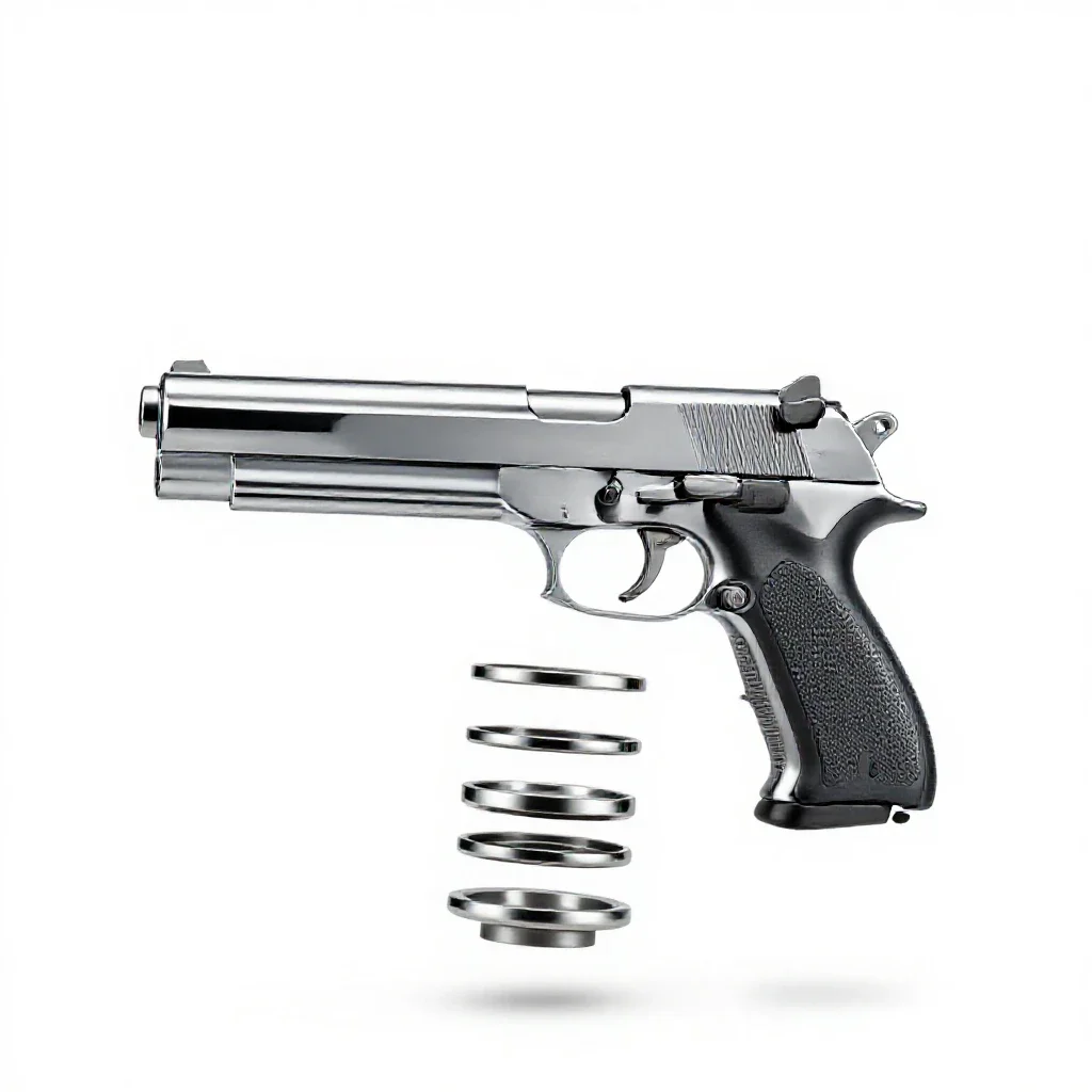 Gun isolated on a white background