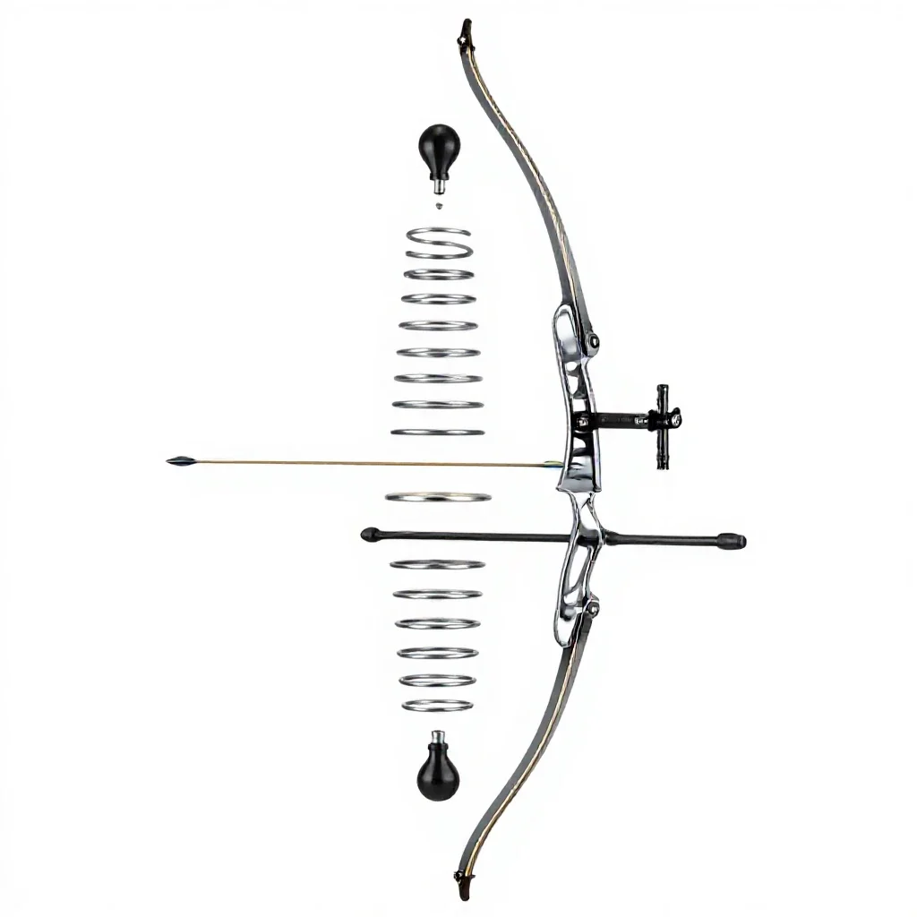 Handbow isolated on a white background