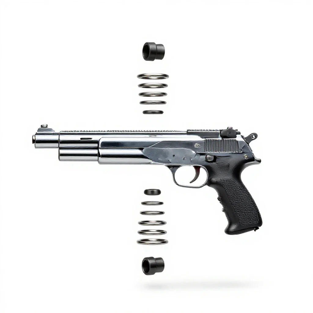 Light machine gun isolated on a white background