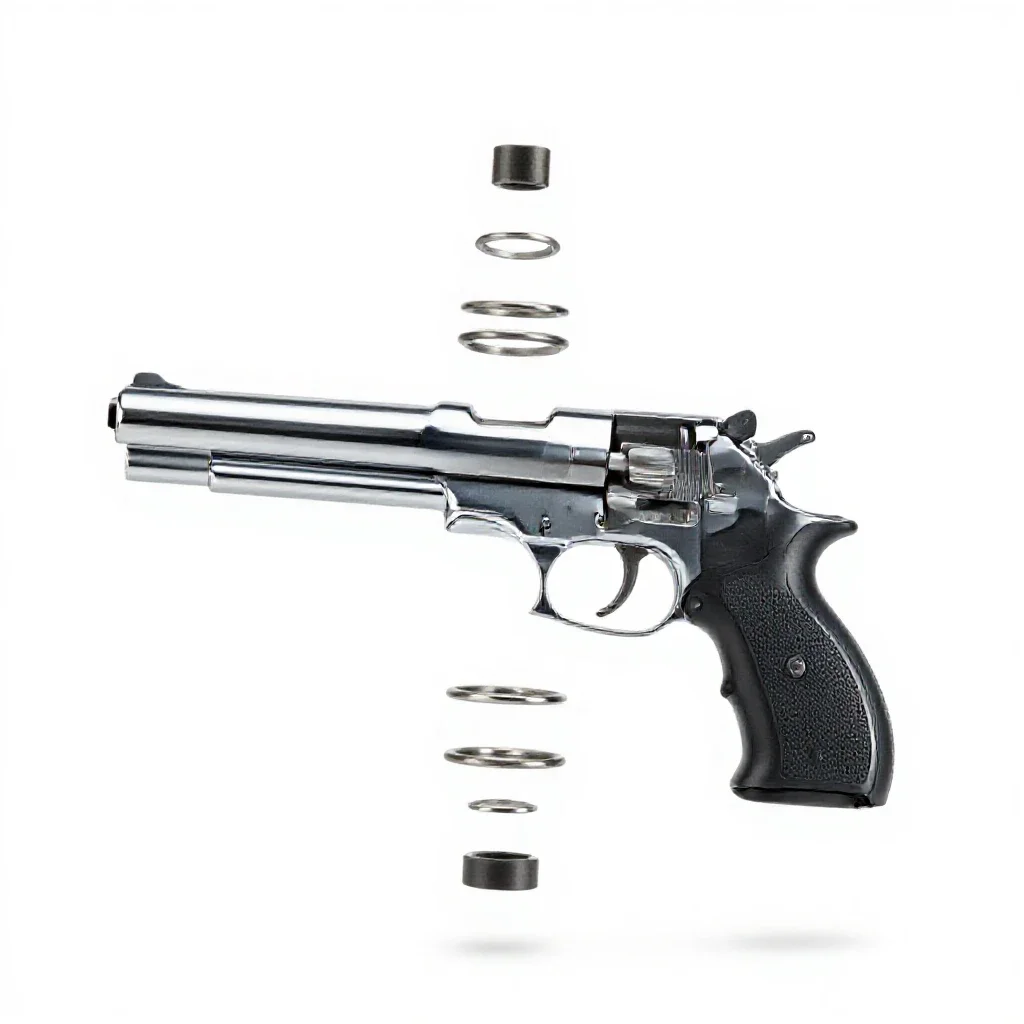 Minute gun isolated on a white background
