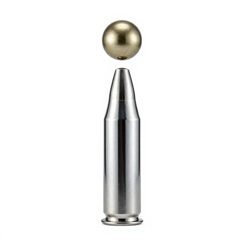 Musket ball isolated on a white background