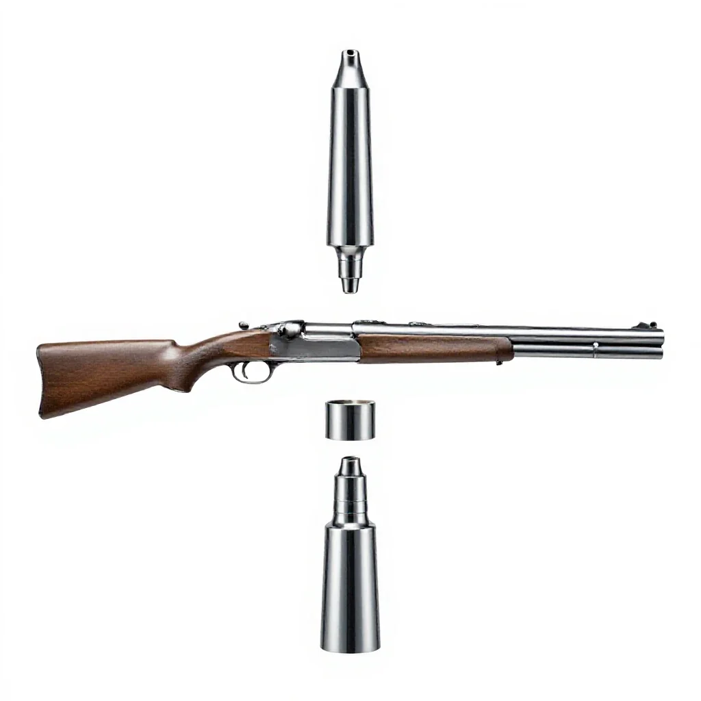 Muzzle loader isolated on a white background