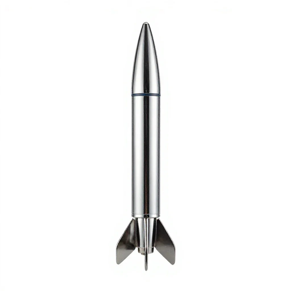 Projectile isolated on a white background