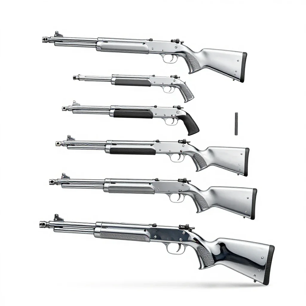 Repeating firearm isolated on a white background