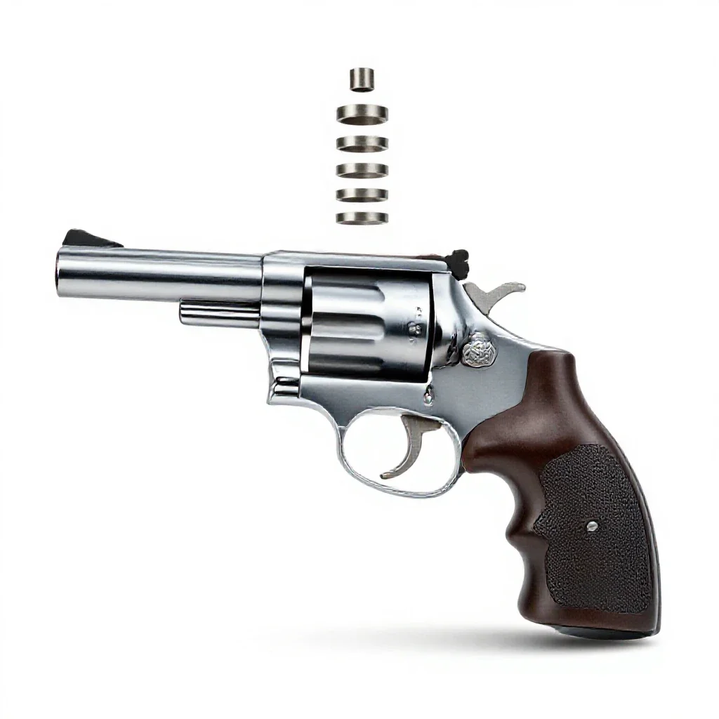 Revolver isolated on a white background